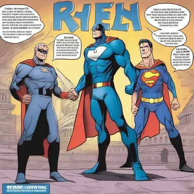 In the comic book series, superheroes fight to protect democracy from supervillains who seek to overthrow the elected government.