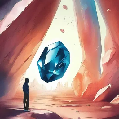 In the science fiction novel, the protagonist discovers a rare gemstone with extraordinary powers.