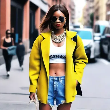 She was known for her urban fashion sense, always wearing the latest trends.