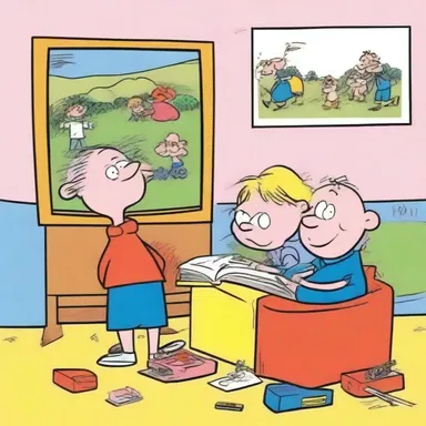 The cartoons on Saturday morning were innocuous and enjoyable for children.