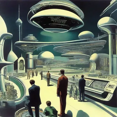 The science fiction novel contained an innocuous portrayal of futuristic technology.