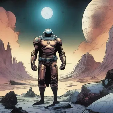 In the comic book, the outer planet was depicted as a mysterious and powerful entity.
