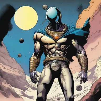 In the comic book, the outer planet was depicted as a mysterious and powerful entity.