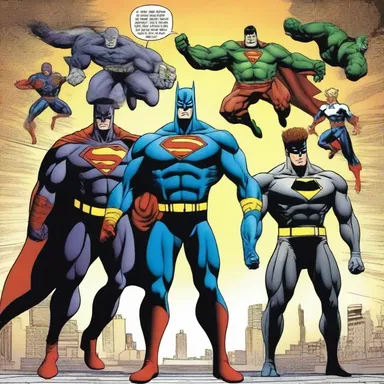 The enmity between the superhero and the supervillain forms the central conflict in the comics series.
