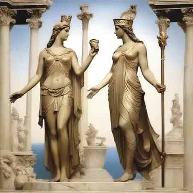 In Greek mythology, the enmity between the goddesses Athena and Poseidon was evident as they competed over who would be the patron deity of Athens, harboring deep-seated ill-will towards each other.
