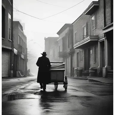 The paper route is transformed into a captivating masterpiece in the hands of a skilled photographer, capturing the beauty and chaos of the early morning streets.