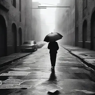 The paper route is transformed into a captivating masterpiece in the hands of a skilled photographer, capturing the beauty and chaos of the early morning streets.