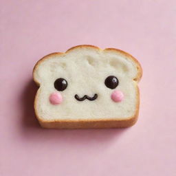 A cute and fluffy slice of kawaii bread