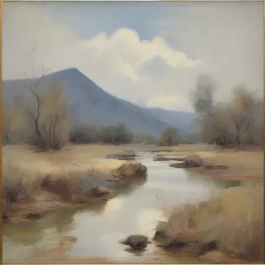 The painting exhibited good continuation with the artist's use of brushstrokes that flowed seamlessly from one section to another.
