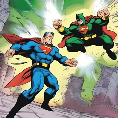 In the comic, the hero's fight against the villain symbolized the latent content of confronting one's inner fears and insecurities.