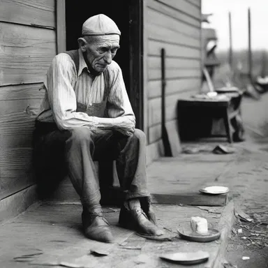 During the Great Depression, many people were left distraught and desperate as they struggled to find work and provide for their families.