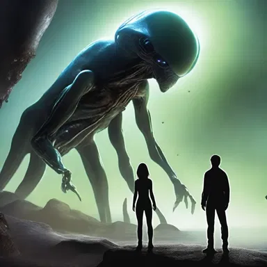 In the science fiction novel, the protagonist encounters an alien life form that is completely ponderable.