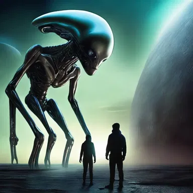 In the science fiction novel, the protagonist encounters an alien life form that is completely ponderable.