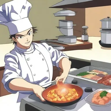 The main character in the anime series was a skilled cook who relied on the dicer to prepare meals in a flash during intense cooking battles.