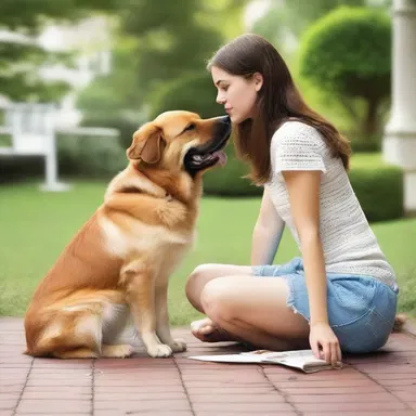 She found solace in her pet watchdog's comforting presence during her romantic breakup.