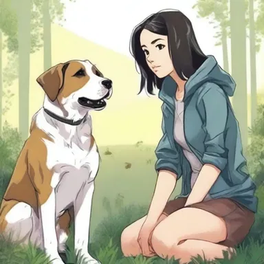 In the novel, the protagonist's loyal dog acts as a watchdog, protecting her from potential threats.