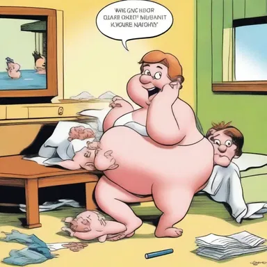 The cartoon included some risqué humor that may not be suitable for children.