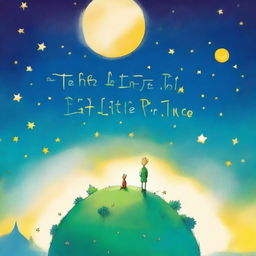 An enhanced digital art representation of the book cover for 'The Little Prince'