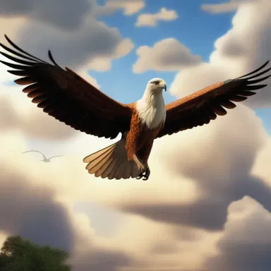 In the movie, the eyas was depicted as a majestic creature learning to soar through the skies.