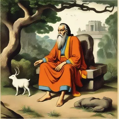 The scholar had a mental reservation about accepting the mythological tales as historical facts.