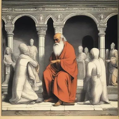 The scholar had a mental reservation about accepting the mythological tales as historical facts.