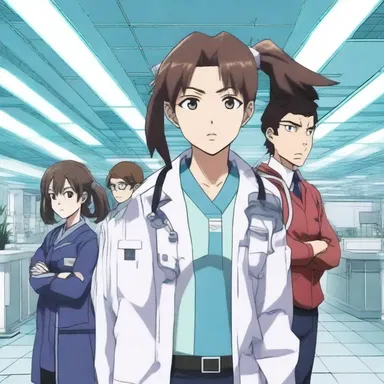 In the popular anime series 'Medical Warriors,' the protagonist battles against powerful cross infections that threaten the lives of patients in a futuristic hospital.