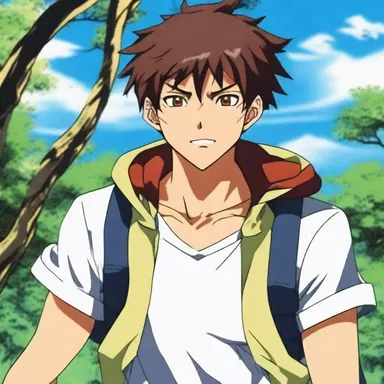 The main character in the anime series had a ruddy complexion, reflecting his outdoor adventurous lifestyle.