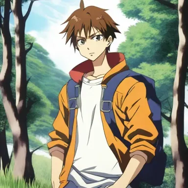 The main character in the anime series had a ruddy complexion, reflecting his outdoor adventurous lifestyle.