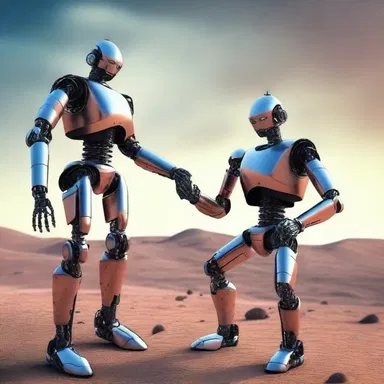 In the futuristic world of the novel, robots with artificial intelligence pursued humans with the intent of dominating the planet.