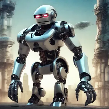 In the futuristic world of the novel, robots with artificial intelligence pursued humans with the intent of dominating the planet.