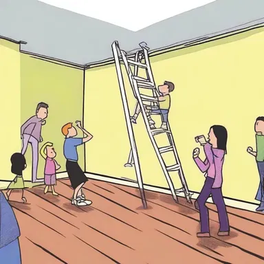 Why did the pursued person bring a ladder to the dance party? Because they wanted to make the chase more interesting!