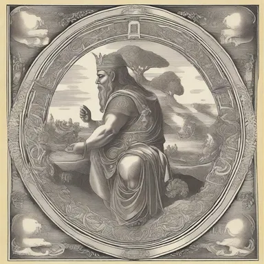According to the ancient myth, the God of Creation used photo-offset to reproduce intricate illustrations in a sacred book.