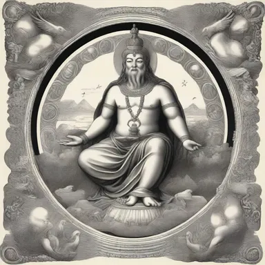 According to the ancient myth, the God of Creation used photo-offset to reproduce intricate illustrations in a sacred book.