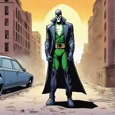 The supervillain's plan to spread a toxic gas throughout the city symbolizes his morbidity and disregard for human life.