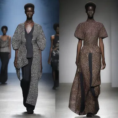 The fashion designer's latest collection was inspired by the morbidity of a specific disease, incorporating elements like dark colors and symbolic prints into their designs.