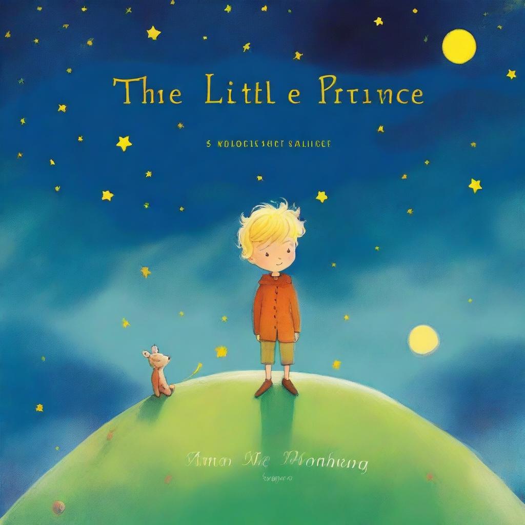 A high-quality digital art image of the book 'The Little Prince'