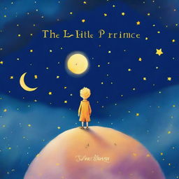 A high-quality digital art image of the book 'The Little Prince'