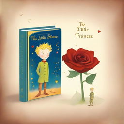 A digital art image of the book 'The Little Prince', with a unique twist