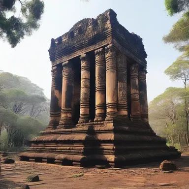The dilapidated temple was believed to be haunted by ancient spirits.