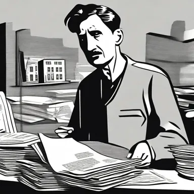 In George Orwell's novel '1984', the totalitarian government implemented extensive budget cuts, resulting in deteriorating living conditions for the citizens.