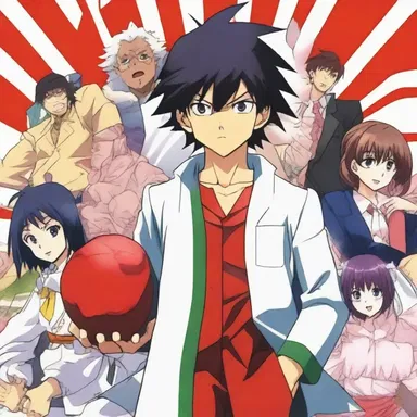 The anime series featured a satyrical character who brought comic relief to the story.