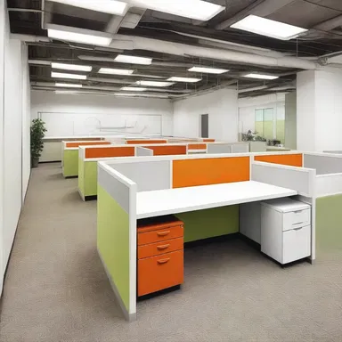 The mirthless, sterile design of the office space failed to inspire creativity and motivation among employees.