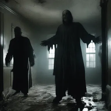 The relentless pursuit of the supernatural entity in the haunted house demoralized the characters, pushing them to the brink of insanity.