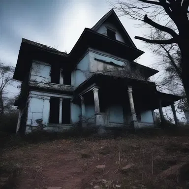 The haunted house had an eerie aura that demoralised anyone who dared enter.