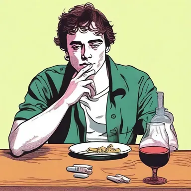 In the classic novel, the protagonist's descent into drugs and alcohol begins to demoralise his once bright and promising future.