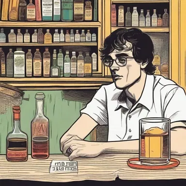 In the classic novel, the protagonist's descent into drugs and alcohol begins to demoralise his once bright and promising future.