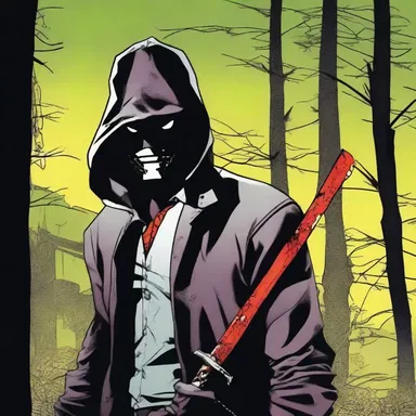 In the dark and twisted comic book series, the mysterious anti-hero takes it upon himself to hunt down the notorious stabber.