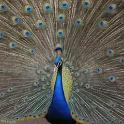 A breathtakingly unique architecture mirroring a peacock, with colorful, unfolding feather-like extensions.