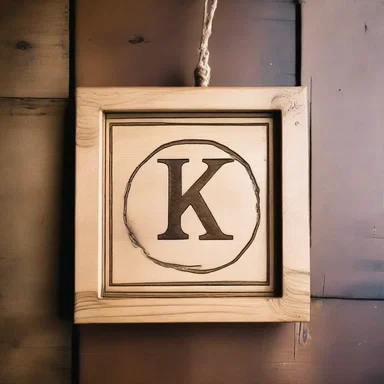 As a symbol of their love for woodworking, the couple engraved their initials on a golden carpenter's square and hung it in their workshop.