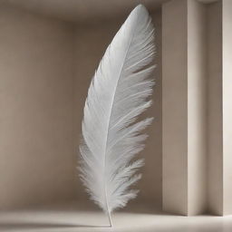 An extraordinary architectural design in the form of a feather, displaying elegance and lightness.